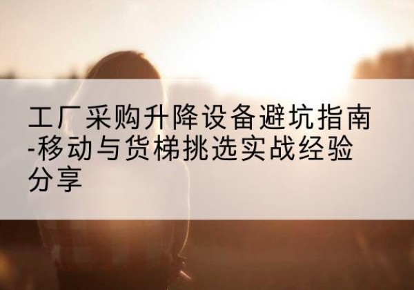 于都移动式升降机怎么选-工厂采购升降设备避坑指南-移动与货梯挑选实战经验分享